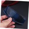 Angoily 4pcs Break-resistant Hair Combs Resin Teeth Hair Clips Clips for Thick Bangs Jewelry Making Accessories Random Color view 2