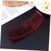 Angoily 4pcs Break-resistant Hair Combs Resin Teeth Hair Clips Clips for Thick Bangs Jewelry Making Accessories Random Color view 4