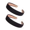 Angoily 8pcs Solid Headband Women Elastic Headwear Wide Hairband for Parties Weddings Spa Facial view 1