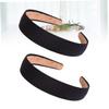 Angoily 8pcs Solid Headband Women Elastic Headwear Wide Hairband for Parties Weddings Spa Facial view 3