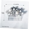 Angoily Retro Pearl Hair Comb with Rhinestones Elegant Women Hairpin Accessory for Weddings Dances and Special Occasions Unique Design for Stunning Updos and Hairstyles view 2