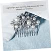 Angoily Retro Pearl Hair Comb with Rhinestones Elegant Women Hairpin Accessory for Weddings Dances and Special Occasions Unique Design for Stunning Updos and Hairstyles view 3
