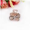 Angoily 6pcs Mini Gripper Hair Clamps Rhinestone Inlaid Hair Clips for Girls Ladies view 2