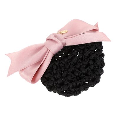 Angoily Office Bow Hair Snood Headdress Elastic Bun Hair Net for Women Durable Ribbon and School Attire Classy Accessory for Daily Use
