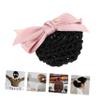 Angoily Office Bow Hair Snood Headdress Elastic Bun Hair Net for Women Durable Ribbon and School Attire Classy Accessory for Daily Use view 2