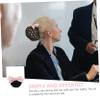 Angoily Office Bow Hair Snood Headdress Elastic Bun Hair Net for Women Durable Ribbon and School Attire Classy Accessory for Daily Use view 3