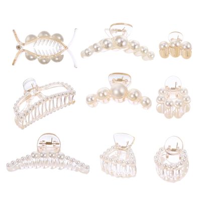 Angoily 8pcs Hair Clips Stylish Plastic Hair Clamps for Showers Housework Fashion Elegant Bright Design