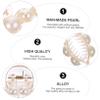 Angoily 8pcs Hair Clips Stylish Plastic Hair Clamps for Showers Housework Fashion Elegant Bright Design view 3