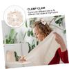 Angoily 8pcs Hair Clips Stylish Plastic Hair Clamps for Showers Housework Fashion Elegant Bright Design view 4