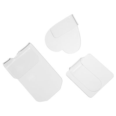 Beatifufu 3pcs Ergonomic Makeup Nail Art Palette Portable Nail Art Mixing Plate Makeup Tool for Custom Mixing