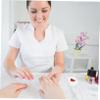 Beatifufu 3pcs Ergonomic Makeup Nail Art Palette Portable Nail Art Mixing Plate Makeup Tool for Custom Mixing view 3