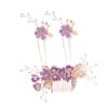 Angoily Bride Headpiece Set 3pcs Wedding Hair Comb Hairpin Delicate Design Hair Accessories for Wedding Party Anniversary view 1