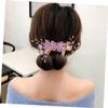 Angoily Bride Headpiece Set 3pcs Wedding Hair Comb Hairpin Delicate Design Hair Accessories for Wedding Party Anniversary view 3