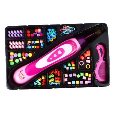 Angoily 1 Set Hair Braider Girls Automatic Women Braiding Styling Easy Hairstyle Machine Braid Tool Beader Tool for Braids Braider Essentials Colorful Plastic