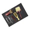 Angoily Salon Hair Trimmers Holder Pad Non-Slip Silicone Cushion for Hairdresser Tools Heat Resistant Scissors Mat Eco-Friendly Storage Black view 2