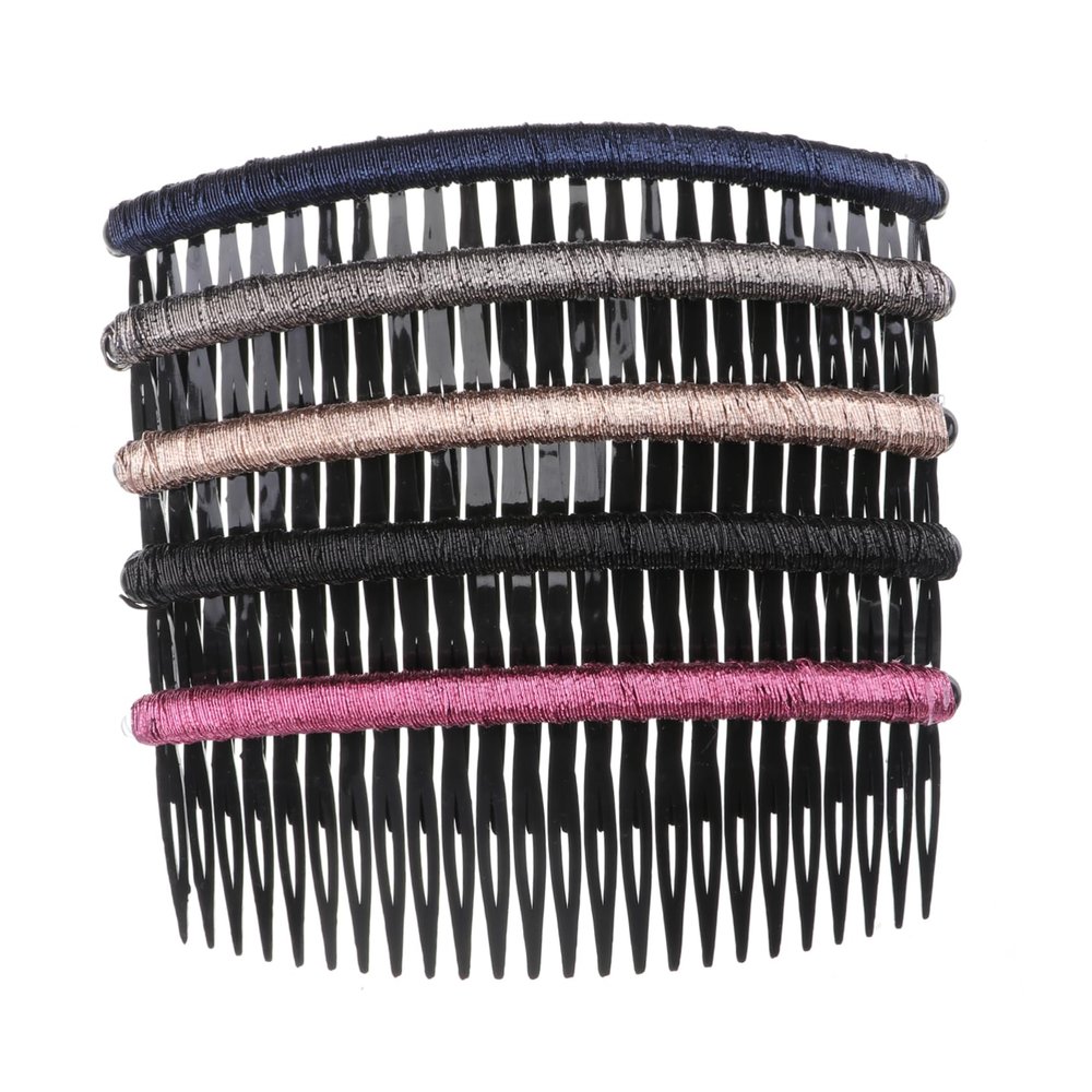 Angoily 10pcs Hair Combs for Women Girls Assorted Plastic Hair Combs Pin Clip Thread Side Random Style
