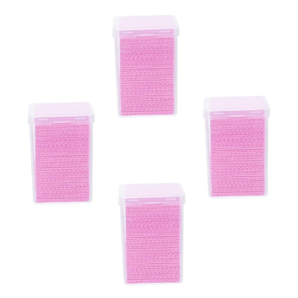 Angoily 800pieces Nonwovens Glue Wipes for Eyelash Extensions Cleaning Pads for Glue Bottles Safe Nail and Lash Cleaning Supplies Pink