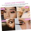 Angoily 800pieces Nonwovens Glue Wipes for Eyelash Extensions Cleaning Pads for Glue Bottles Safe Nail and Lash Cleaning Supplies Pink view 2