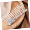 Angoily 2pcs Bridal Hair Combs Rhinestone Inlay Heart Design Elegant Alloy Hair Accessories for Weddings Bridesmaids and Special Occasions view 2