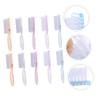 Beatifufu 10pcs Long Handle Nail Brush Set for Fingernail Cleaning Flexible Bristles Sturdy Grip for Nail Care and Dust Removal view 2