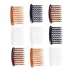 Angoily 48pcs Plastic Hair Side Combs 17 Tooth Wave Tooth Hair Combs for Fine Bridal Wedding Veil Clip Size 12pcs Dark Light view 1