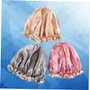 Angoily 3pcs Shower Cap Thickened Lampblack Adult Shower Hats Golden Grey Lightweight Practical Design for Beauty Salon Use view 2