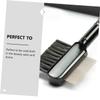 Angoily 2pcs Portable Eyebrow and Eyelash Grooming Tools Elastic Eyebrow Brush and Eyelash Comb Compact Dual-head Design for Travel and Daily Use Black and Silver Colors view 3