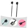 Angoily 2pcs Portable Eyebrow and Eyelash Grooming Tools Elastic Eyebrow Brush and Eyelash Comb Compact Dual-head Design for Travel and Daily Use Black and Silver Colors view 4