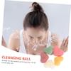 Beatifufu 5pcs Heart Shape Face Cleansing Sponges Deep Cleansing Pads for Gentle Exfoliation for Travel Daily Use Women Men Compact Convenient view 2