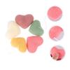 Beatifufu 5pcs Heart Shape Face Cleansing Sponges Deep Cleansing Pads for Gentle Exfoliation for Travel Daily Use Women Men Compact Convenient view 3