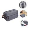 Angoily Travel Bag Zipper Makeup Travel Bag for Men Cosmetics Storage Pouch Compact and Lightweight Grey view 4