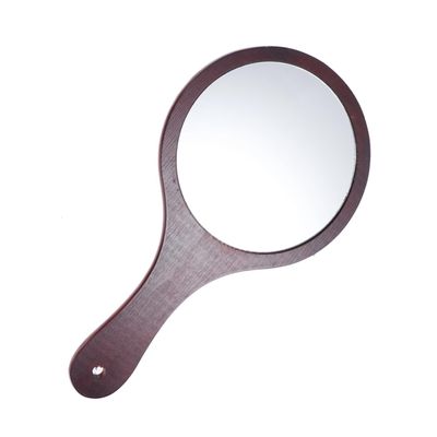 1pc Portable Makeup Mirror Hand Held Mirror Vanity Hand Held Makeup s Handheld Portable Hand Aesthetic Travel True Make up Wooden