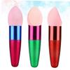 Angoily 3pcs Makeup Sponge Stick for Wet Dry Application Sponges Makeup Blender Facial Foundation Egg Puff Brush Random Color view 3