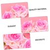 Angoily 2pcs Dual Flower Rose Hair Comb Elegant Fabric Floral Headwear for Brides Soft Pink Decorative Hair Accessories for Women and Girls view 3