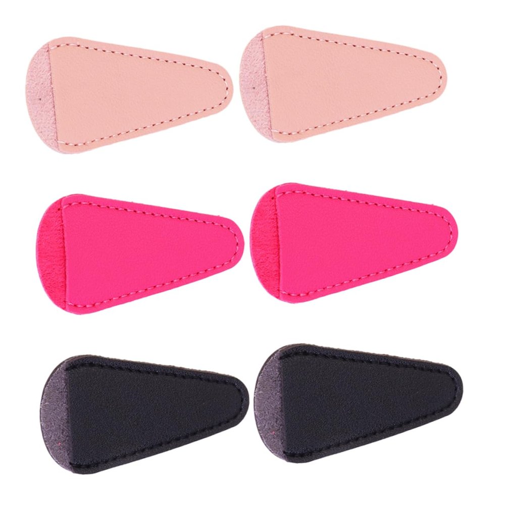 Angoily 6pcs Scissors Sheath Nipper Cover Protective Sleeve for Nail Cuticle Scissors Black Pu Safe Beauty Tool Storage