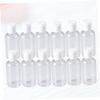 Beatifufu 15pcs Portable Travel Press Bottles Shampoo Dispenser Bottles Caps for Lotion view 2