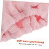Angoily 2pcs Cartoon Hair Drying Towel Super Absorbent Coral Fleece Wrap for Boy Girl Girls Quick Drying Hair Towel Hat Pink view 3