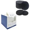 50-Count Facial Sponges Compressed Natural Cellulose Sponge Spunspon Round Shape Black + 50-Count Clean Towels Disposable Face Towel view 1