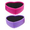 Didiseaon 2pcs Heart Shaped Silicone Brush Cleaning Box Travel-friendly Makeup Brush Cleaner for Easy Removal view 1