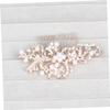 Angoily 4pcs Elegant Pearl Hair Comb Set Gold Alloy Bridal Hair Combs Rhinestones Wedding Accessory view 2