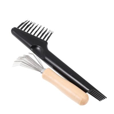 Angoily Wood Comb Cleaner Comb Hair Brush Cleaner Comb Cleaner Tool Remover for Hair