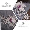Angoily 1pc Bridal Hair Comb Elegant Side Comb for Brides Bridesmaids Wedding Hair Accessory Delicate Floral Design for Special Occasions Charming Attractive Look view 4