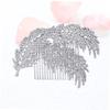 Angoily Leaf Design Wedding Headdress Comb for Brides Elegant and Rhinestone Hair Accessory for Parties and Special Occasions Fashionable Headwear for Women view 2