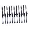 Housoutil Foldable Eyebrow Brush Set 10pcs Mini Makeup Brushes for Women Eyelash Brush Professional Brow Paint Brush Black Color view 1