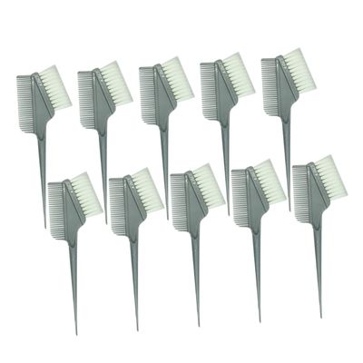 Angoily 10pcs Hair Dye Brush Professional Hair Tint Applicator Comb Smooth Handle for Salon Home Use