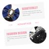 Angoily 2pcs Hair Bun Cover Bowknot Net Clips for Women Elegant Bow Decor Barrette Accessories for Thick and Thin Hair Lightweight and Design view 2