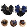 Angoily 2pcs Hair Bun Cover Bowknot Net Clips for Women Elegant Bow Decor Barrette Accessories for Thick and Thin Hair Lightweight and Design view 3