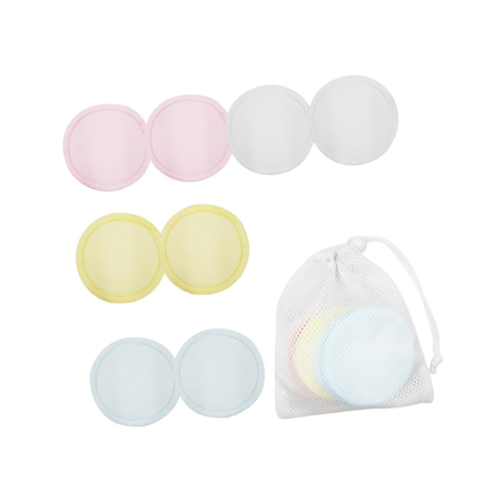Angoily Cleansing Balm Makeup Remover Pads 8 Pack Gentle on for Travel Daily Use Pure Cotton Pads