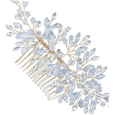 Hair Side Comb Hair Jewels for Women Accessories for Women Doll Cake Pan Rhinestone Clip Decorative Clips for Bridal Combs Silver Bride Simple Props