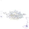 Hair Side Comb Hair Jewels for Women Accessories for Women Doll Cake Pan Rhinestone Clip Decorative Clips for Bridal Combs Silver Bride Simple Props view 3